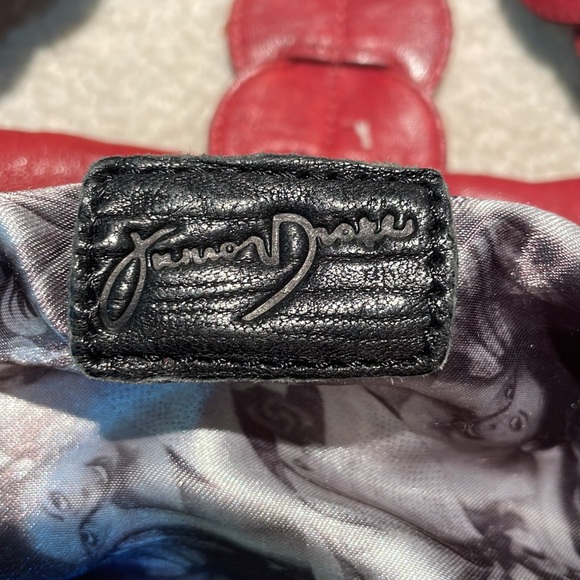 Junior Drake soft Deep Red Leather handbag - Picture 11 of 11